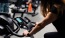 a woman working out on a treadmill